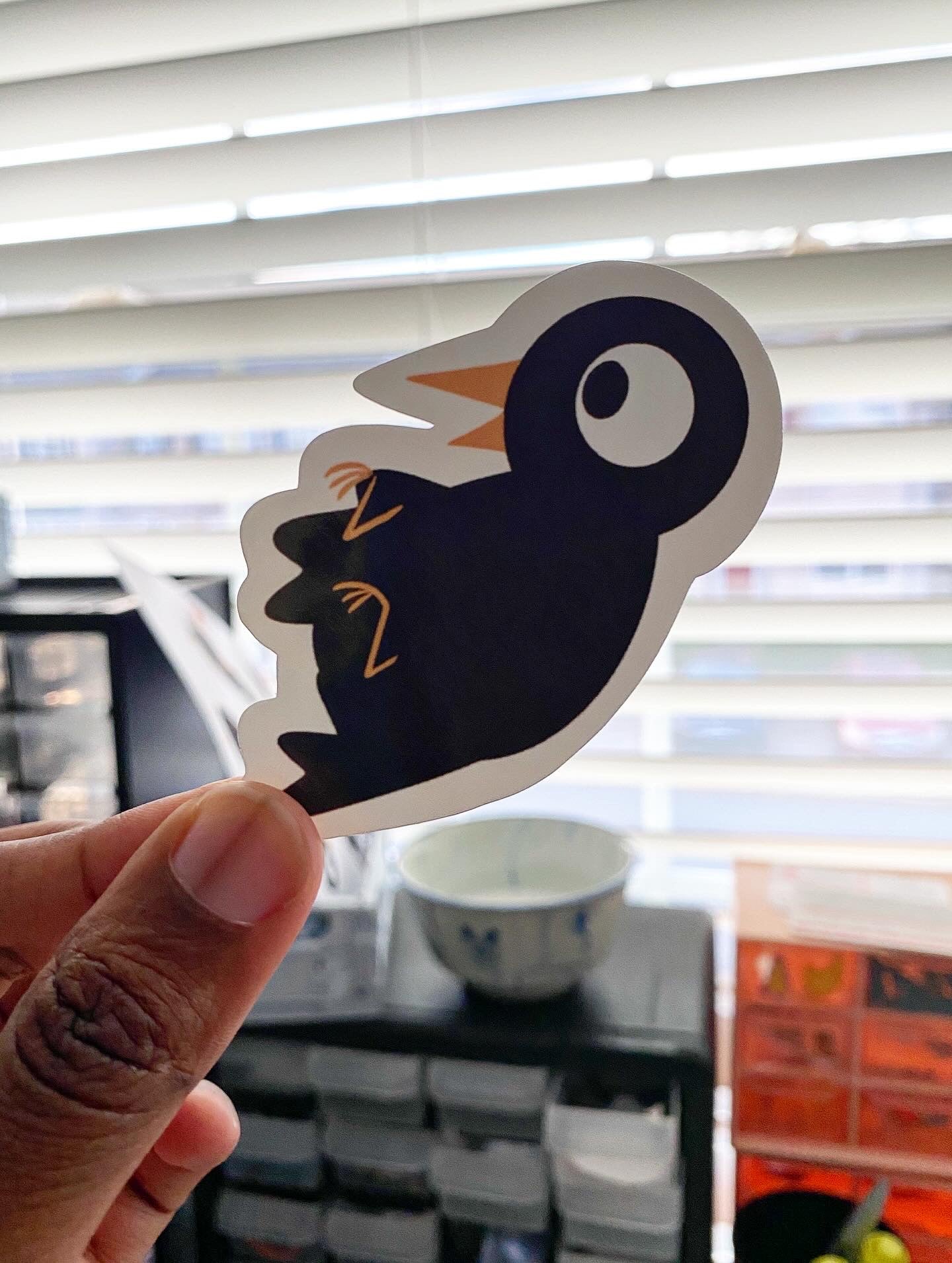Little crow sticker