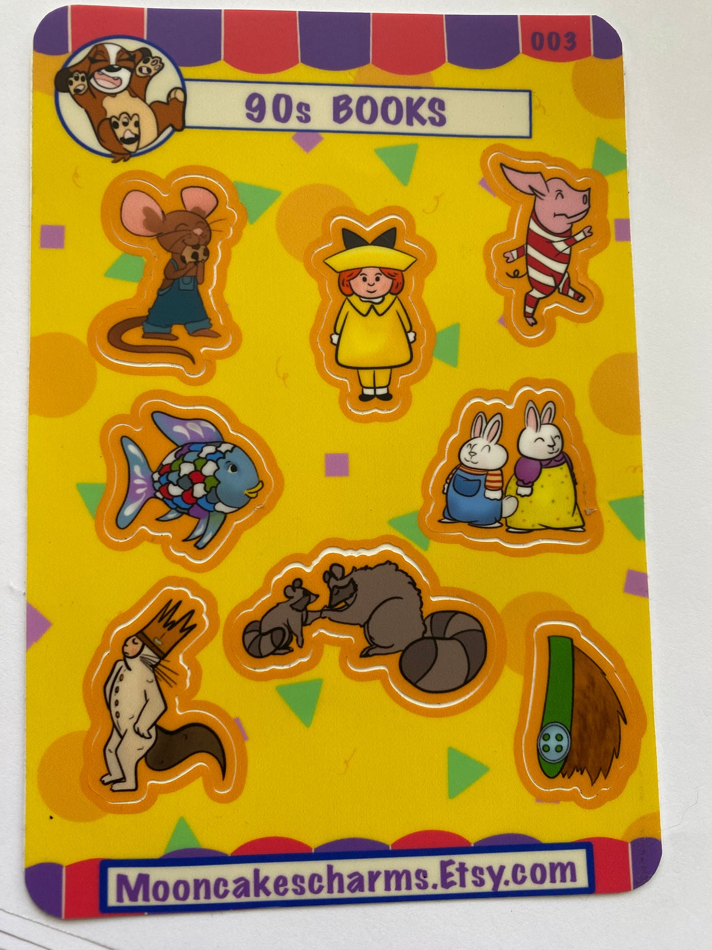 90s Children’s Books Sticker Sheet