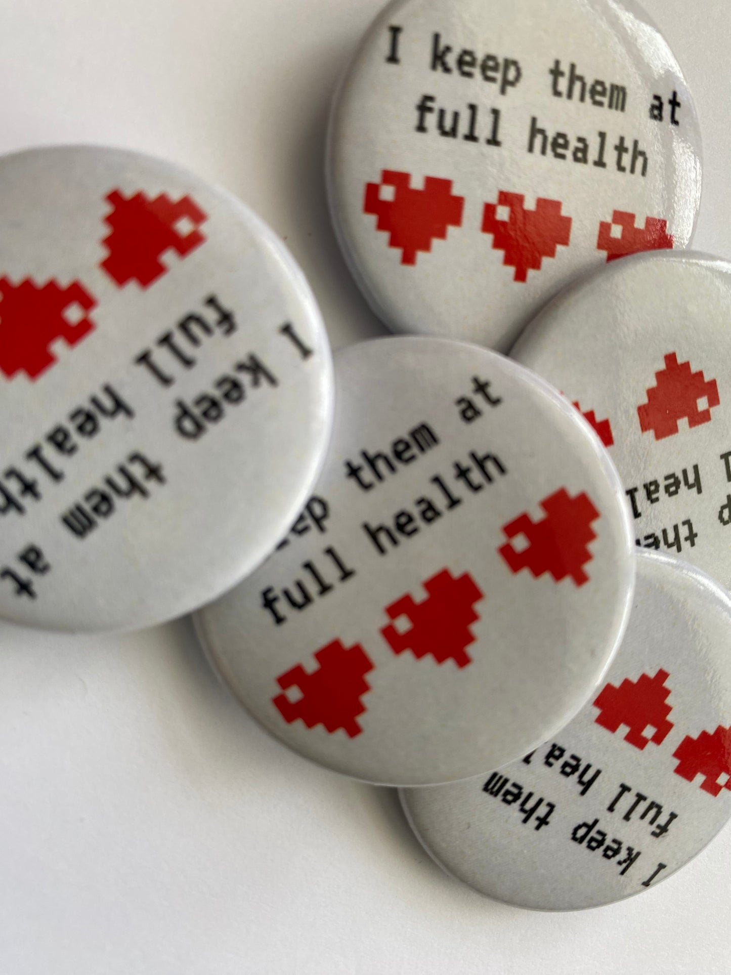 I keep them at full health Button