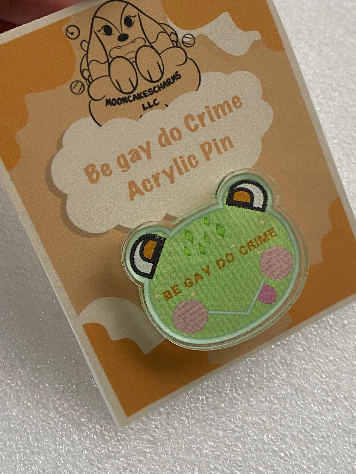 Be Gay Do Crime Acrylic Pins