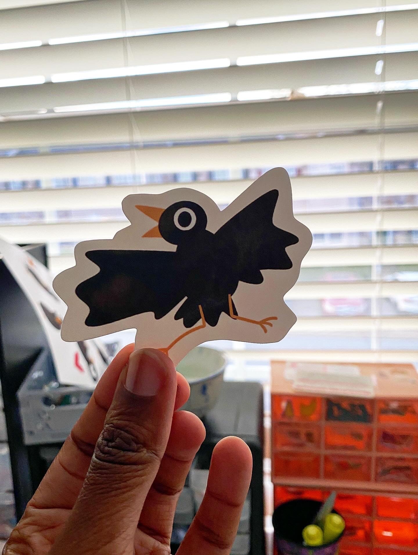 Little crow sticker