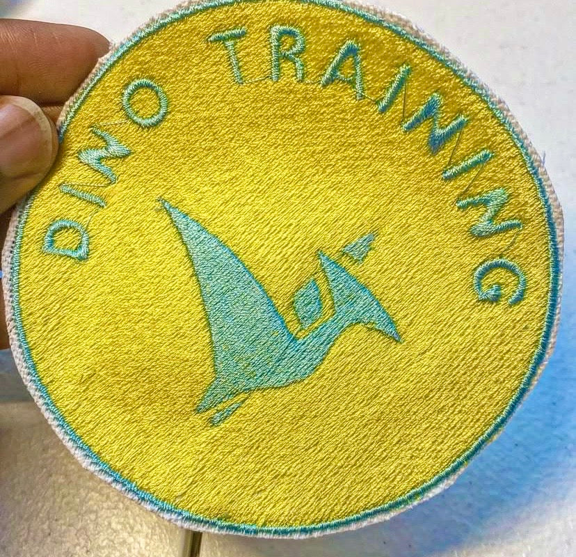 Dino in training Custom color patch
