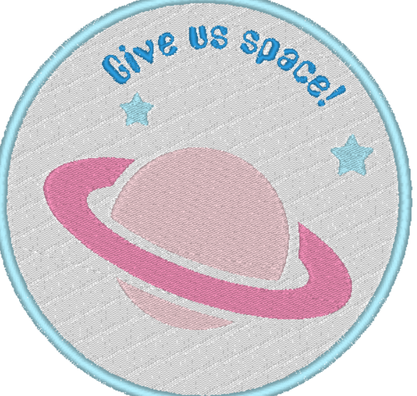 Give us Space Customizable Embroidered Patch