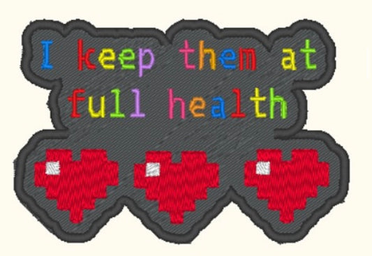 I Keep Them at Full Health Patch - Not Color Customizable