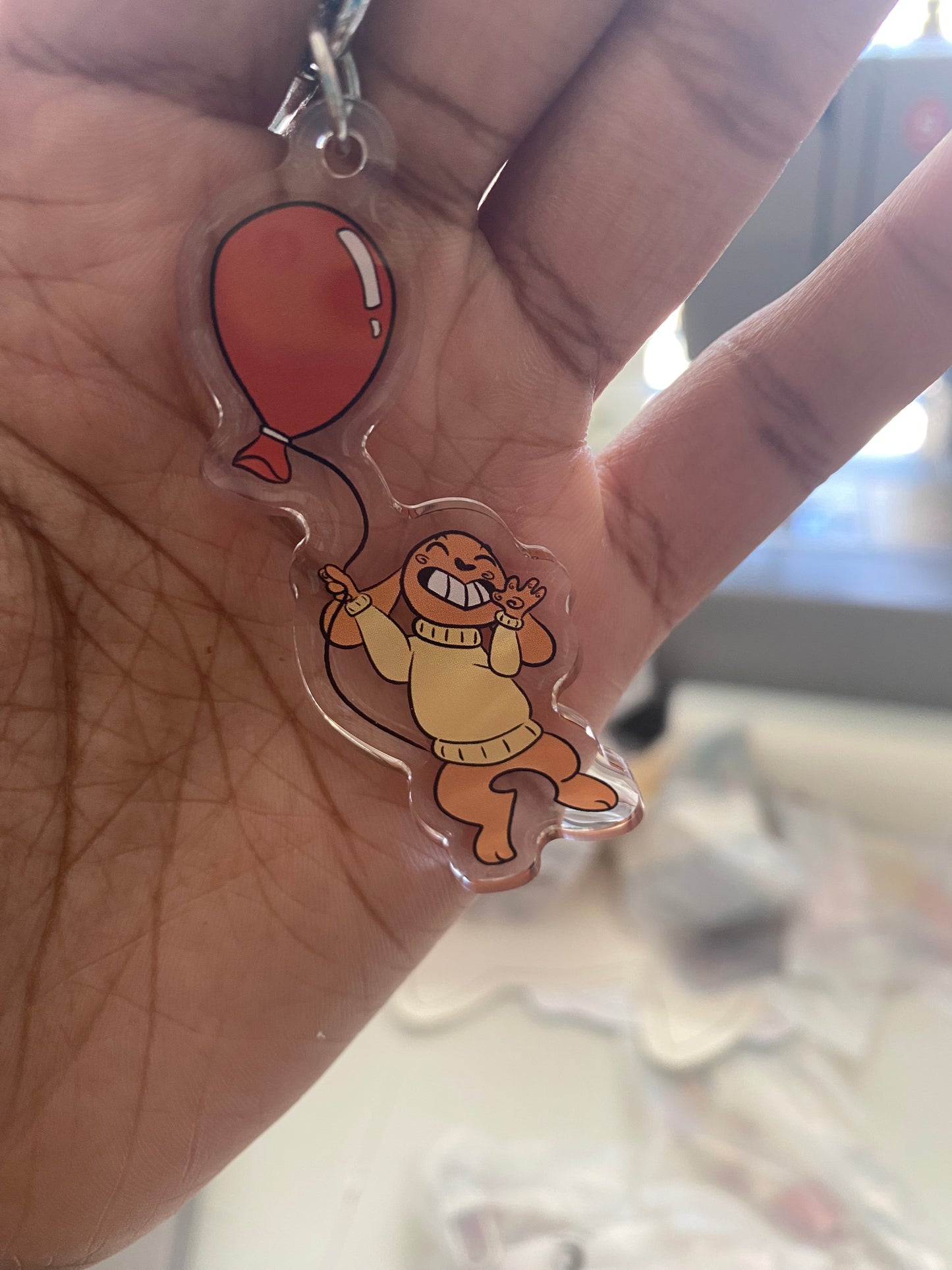 Floating Mooncake Acrylic Keychain