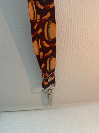 Burger and Fries Lanyard