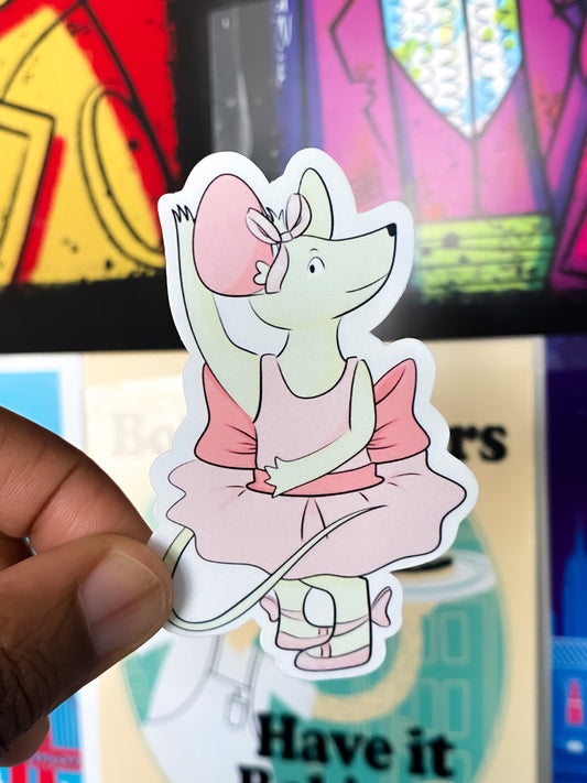 Angalina Ballerina Mouse Sticker