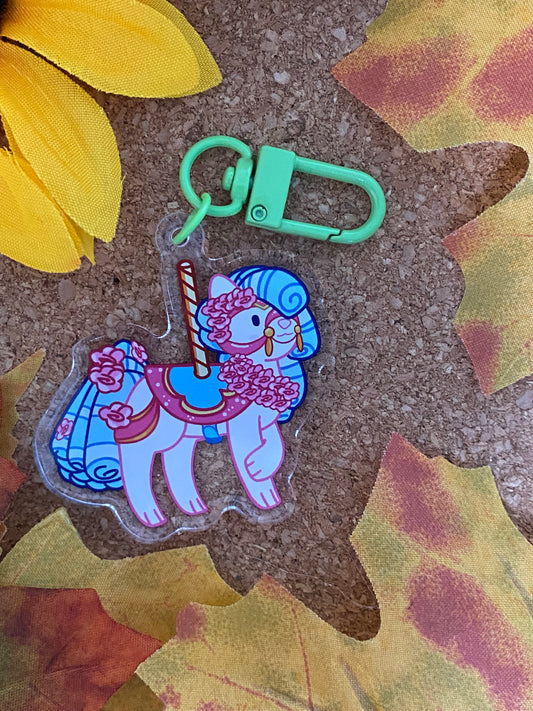 Marry Go Round Cat Acrylic Charm