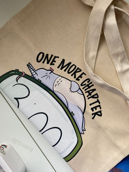 One More Chapter Tote Bag