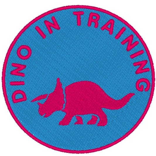 Dino in Training Dog Customizable Embroidery Patch