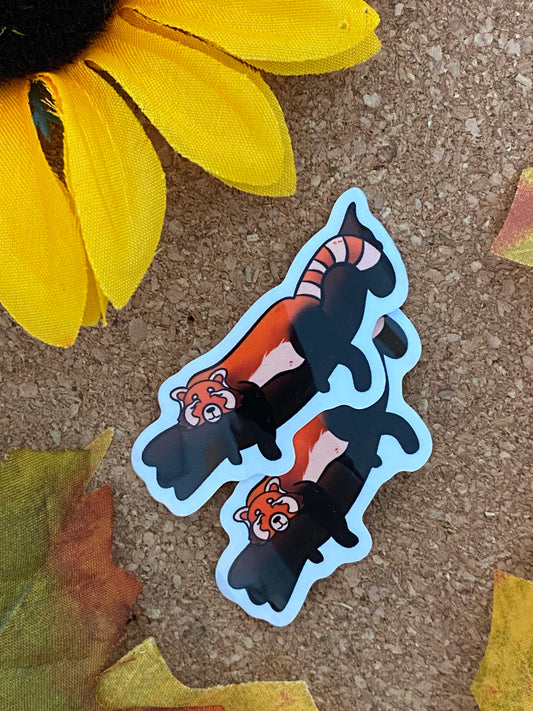 Clear Red Panda Sticker