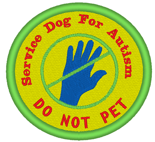 Service Dog For Autism- Digital Download Embroidery Patch