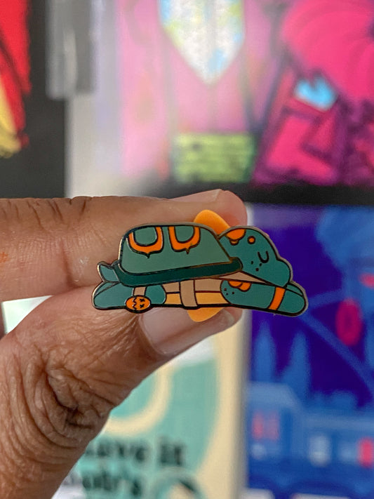 Sleepy Mikey Enamel Pin