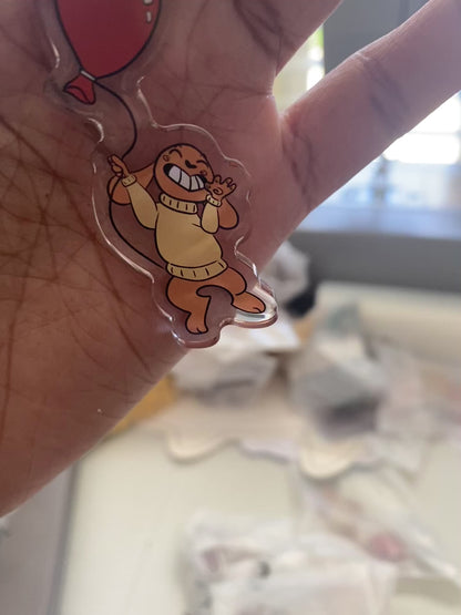 Floating Mooncake Acrylic Keychain